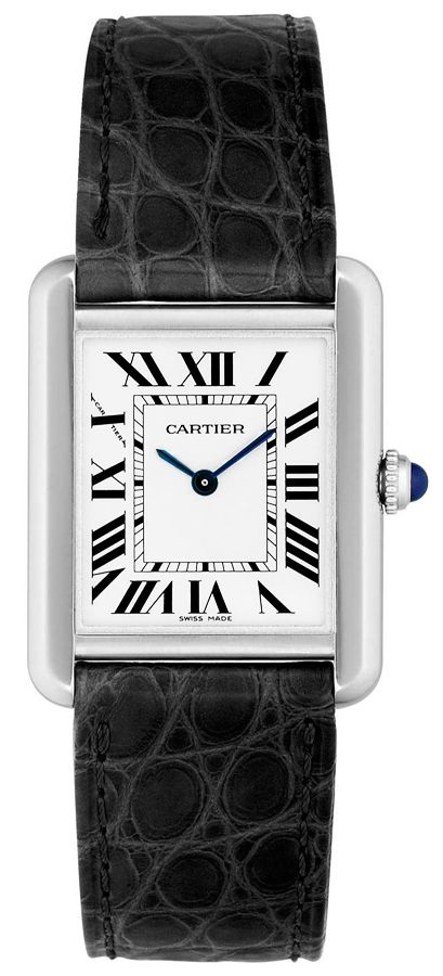 cartier-tank-fake-blue-steel-hands-square-cases